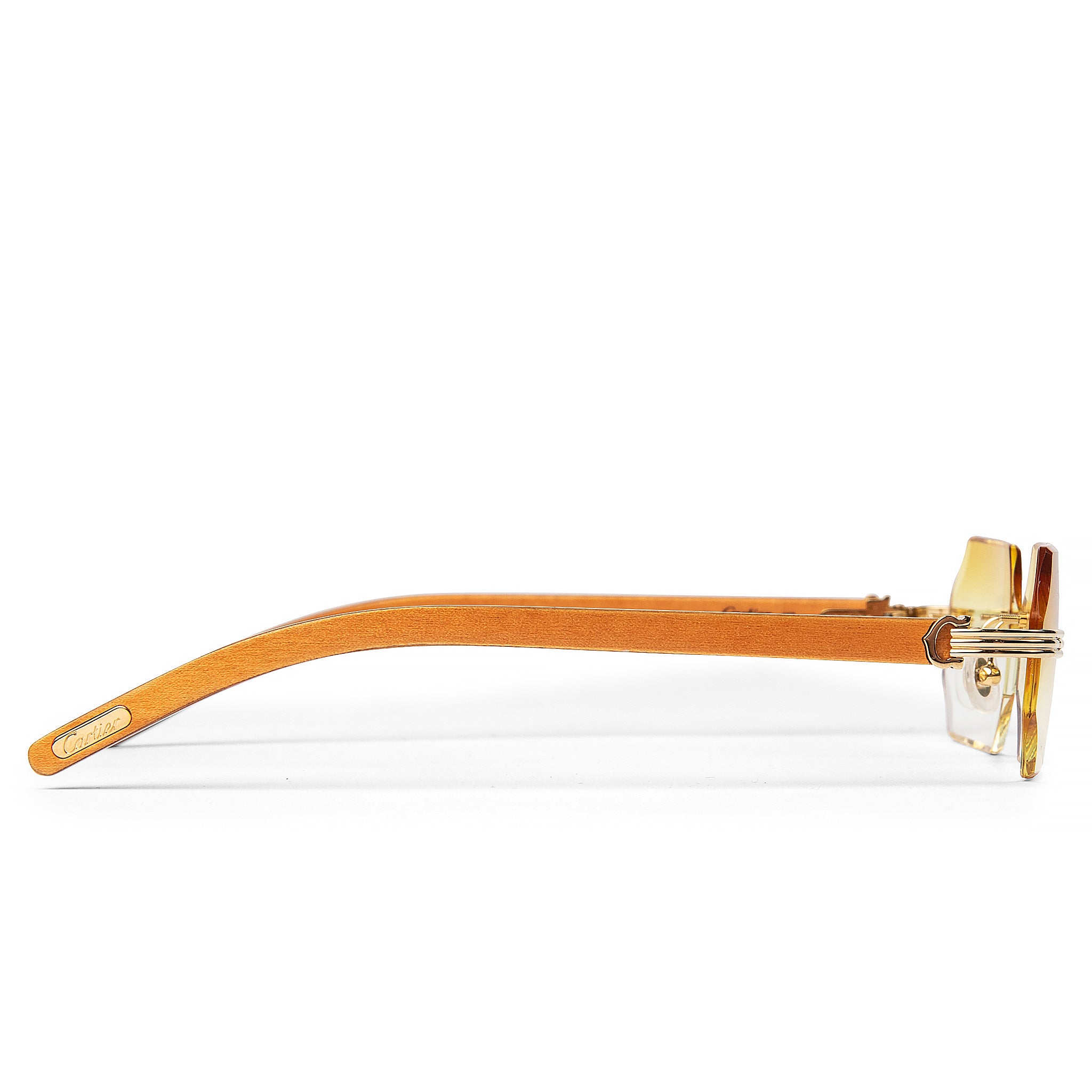 Image of Cartier Eyewear Custom CT0286O-006 Premiere De Cartier Rimless Sunglasses